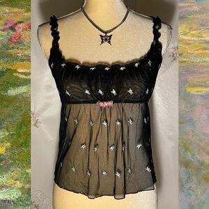 Beautiful 2003 mesh lingerie cami from Victoria's Secret